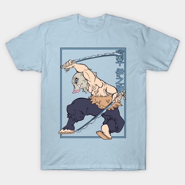 Inosuke Hashibira T-Shirt by Punished Kain Merch